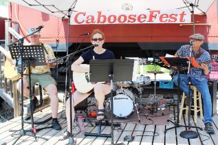 Kora Kamps brought her incredible voice to CabooseFest backed by Jim MacPherson and Gary Giller. Photo/Craig Bakay